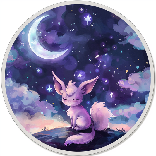 Purple Fox Sticker